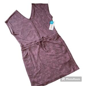New Marika Becca Athletic Dress Pockets Cap Sleeves New W/Tags Dusky Orchid S